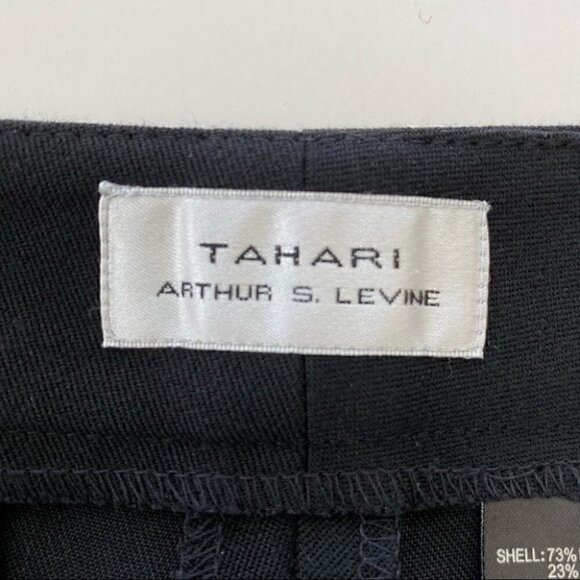 Tahari black trousers with gold accents, with narrow leg opening, medium rise - Picture 13 of 14